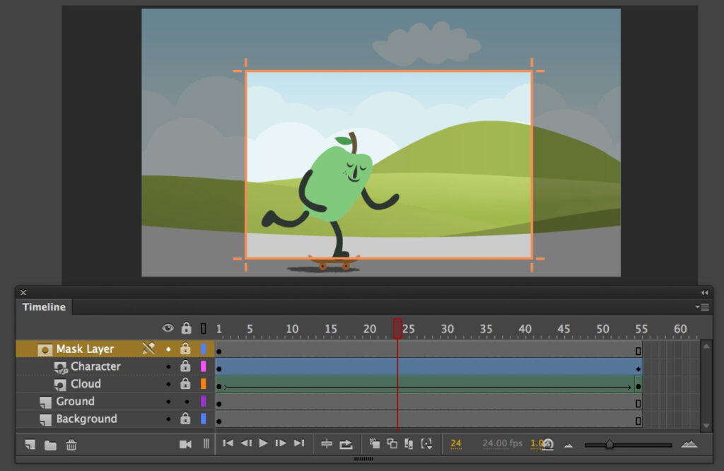 Adobe Animate in-app screenshot